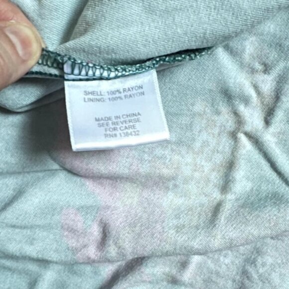 Modcloth Sold Out Teal Floral Midi Skirt w/ Pockets Sz S - Picture 3 of 7